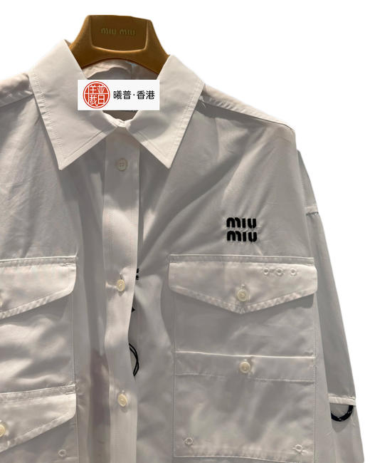 女款刺绣宽松长袖衬衫 可配套装ba017 商品图2