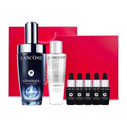 送礼盒礼袋 兰蔻小黑瓶肌底液第三代 礼盒套装（肌底液100ml+肌底液7ml*5+极光水50ml） 商品图12