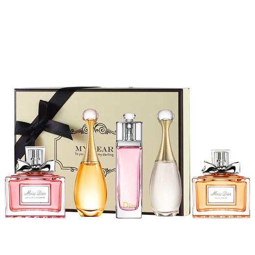 春日限定【抢先购】DIOR迪奥蝴蝶结香水小样五件套（真我淡香水5ml+甜心小姐5ml+粉红魅惑5ml+真我浓香水5ml+粉色花漾5ml）-海淘香港直邮-x_bba 商品图5