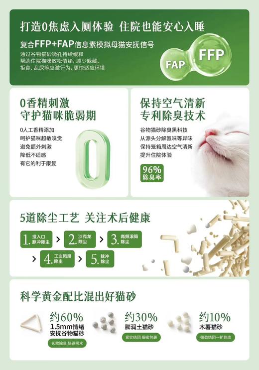 愈境PRO情绪安抚混合猫砂2.5kg/包，4包1箱，2027年11月10号到期。0人工香精，0黄曲霉素，0甲醛 商品图1