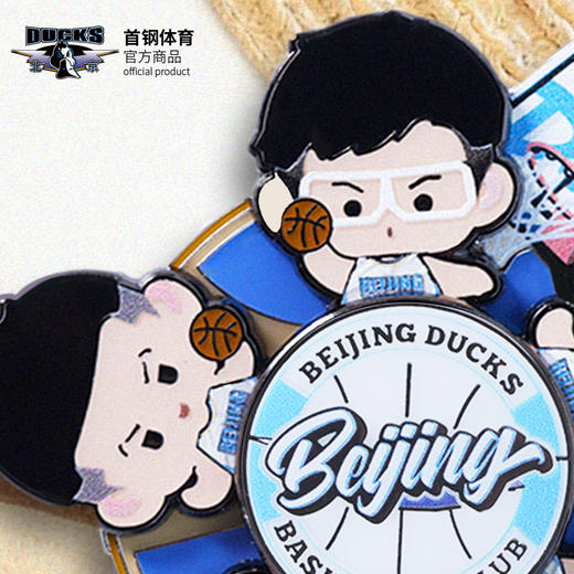【官方正版】北京首钢 | 卡通球员旋转冰箱贴创意周边礼物男篮 商品图4