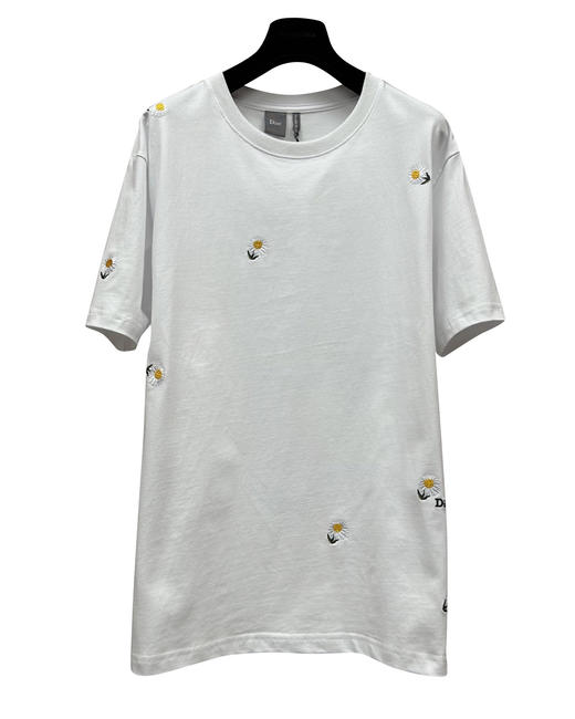 中性款刺绣雏菊短袖T恤ba010 商品图0