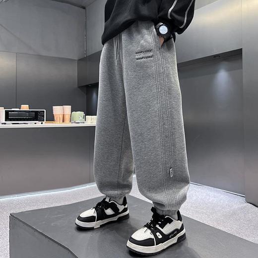 童装男童卫裤春秋潮牌高街儿童百搭休闲裤少年直筒运动阔腿裤120-170 商品图2