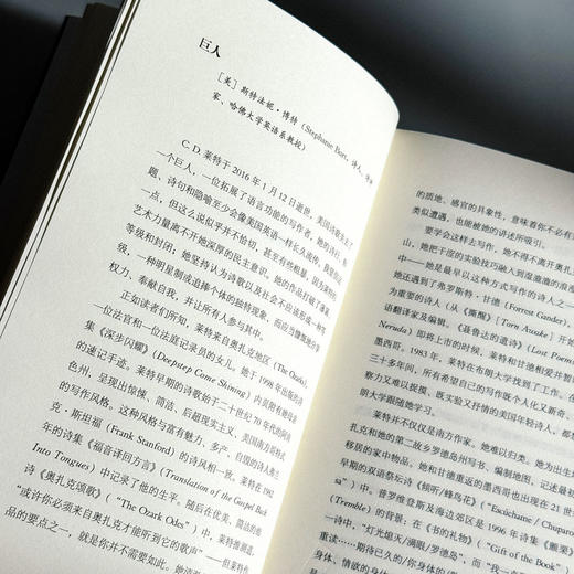 诗人的隐秘生活 莱特诗选 精装 C.D.莱特 商品图7