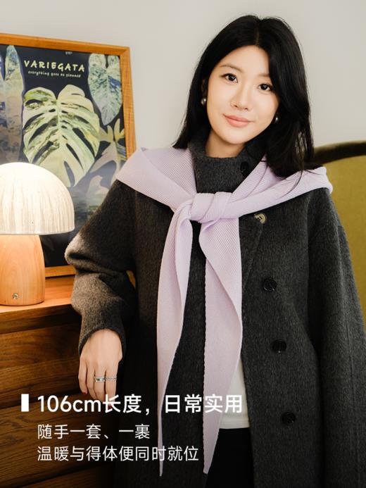 冬日氛围神器 超细美丽诺羊毛连帽围巾ACG1SAF091、ACG1SAF068 商品图4