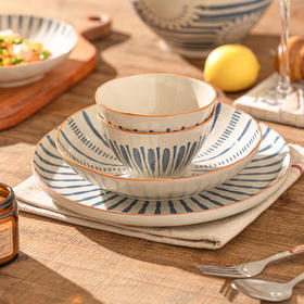 摩登主妇釉下彩饭碗家用盘子2026新款高颜值碗具日式餐具汤碗鱼盘