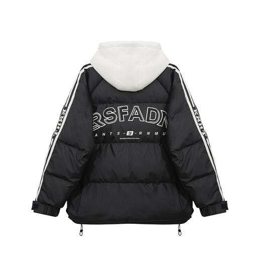 【新品上新】HX 冬季短款带帽棉服免洗防水C112440043101/02 商品图3