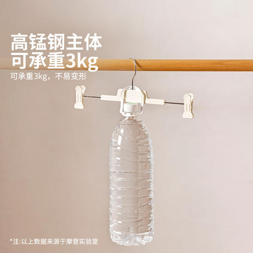 摩登主妇裤架裤夹挂裤子专用衣架家用无痕挂架衣柜jk裙夹收纳神器 商品图3