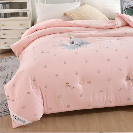 7A抑菌纤维被【悠梦嘉居7A抑菌纤维被，胭脂粉7A级抑菌标准200*230抑菌秋冬被首选,3000克，胭脂粉】 商品图3