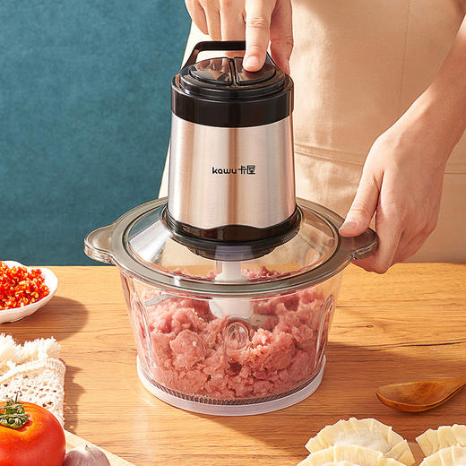❗❗明星都在直播间推荐的爆款产品👌【卡屋PY-37933电动绞肉机玻璃碗】 现在抢购只要💰69直接带回家！ 一机绞百味 解锁美食新乐趣🉑绞肉、绞蛋、绞蒜、辅食等轻松搞定✔️ 商品图2