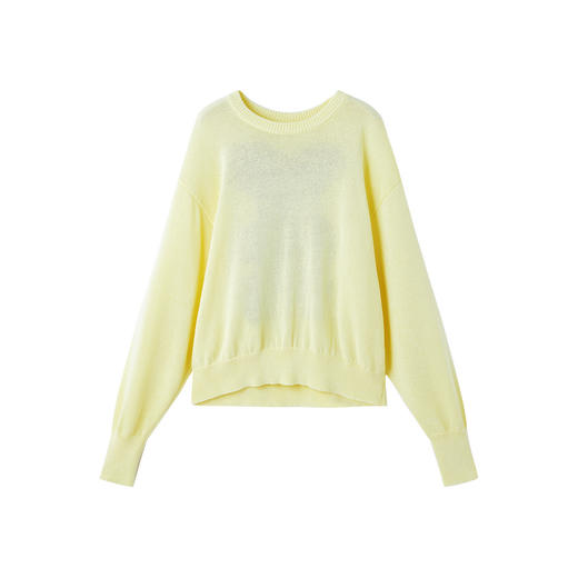 谜底套头针织衫长袖2026年春季新品原创图案艺术毛衣女261MZ0323 商品图4