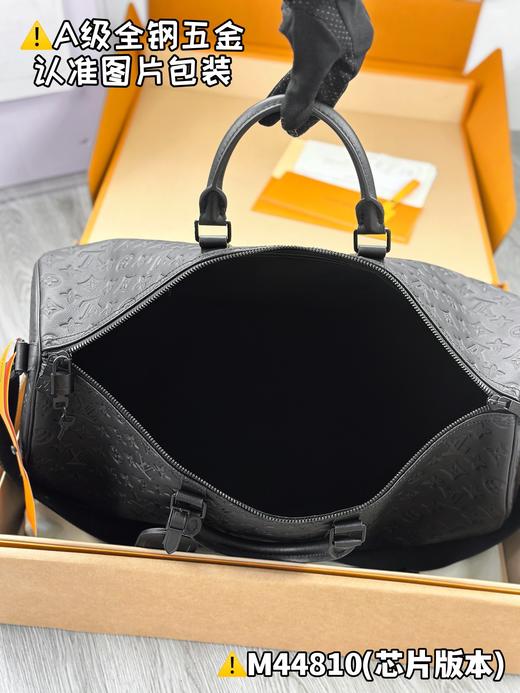 驴家 keepall 50 BANDOULIÈRE旅行袋 黑色压花 M44810（JPH） 商品图1