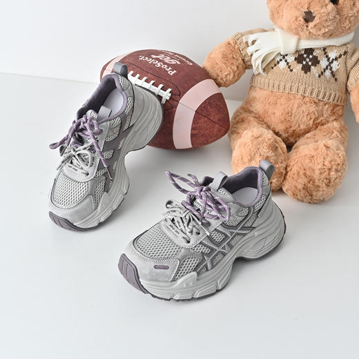 经典鲨2026年专柜新品韩版网面透气舒适跑步休闲鞋老爹鞋女KW219-617031 商品图3