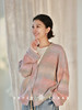 Petit Schan小闪 CLO#1030 Hazy peach blossoms 烟雨桃花 羊毛羊驼毛混纺渐变V领针织开衫 商品缩略图0