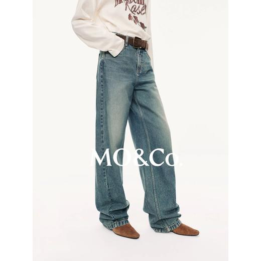 一店k （重工水洗！罕见竹节纹理纯棉牛仔！）这条弯刀裤的设计真的爱死了！好绝的版型！不愧是M0C0的年度神裤！腿型不满意的姐妹闭眼冲！焊在腿上的怀旧风弯刀牛仔裤 商品图4