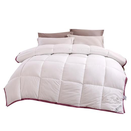 超柔绣花羽丝绒被【悠梦嘉居YB-15111超柔绣花羽丝绒被200*230CM3000克  超柔保暖冬被羽丝绒被，暖白】 商品图9