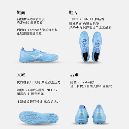 小李子美津浓莫雷拉MORELIA NEO β贝塔高端日产TF碎钉足球鞋男款 商品图1