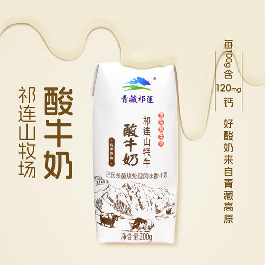 青藏祁莲 原味酸奶 200g*12支/箱 商品图3