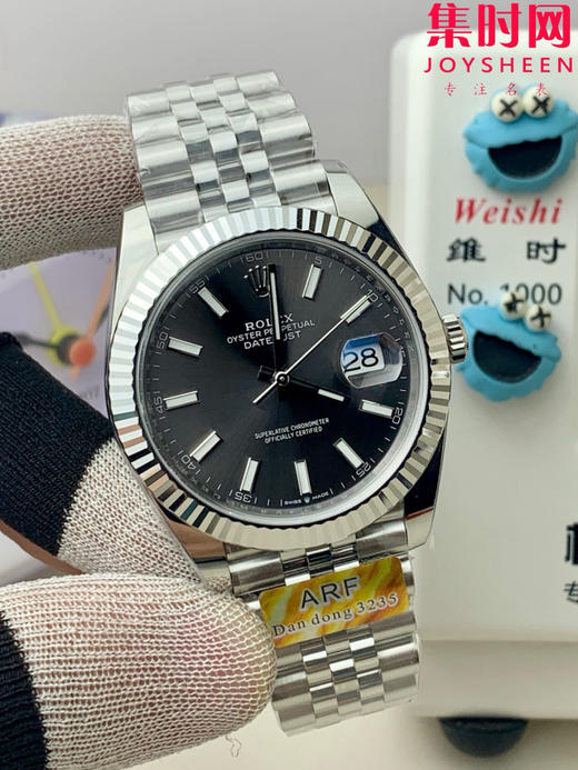 ARF劳力士日志型41mm 水泥灰 灰盘 丹东3235机 五珠链 904L钢 男士腕表 商品图1