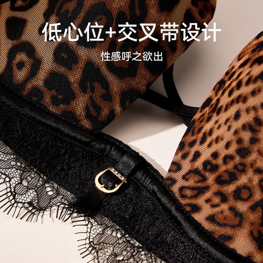 芬腾女士内衣记忆钛软圈性感蕾丝舒适聚拢文胸上托防下垂透气胸罩 商品图3