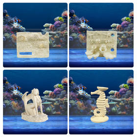 海马珊瑚支架海缸鱼缸水族养鱼摆件树景珊瑚石景观岩石装饰定制