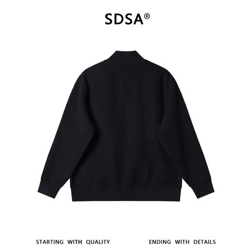 9552SDSA男士春夏新款痞帅男装韩版潮牌时尚肌理感半拉链立领卫衣百搭 商品图5