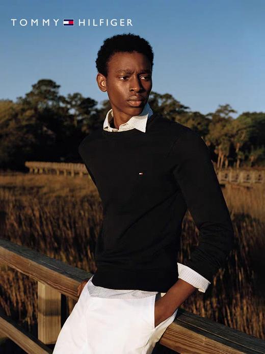 跨年售后 汤米秋冬季男士纯棉圆领打底衫毛衣线衣 tuo 340339 商品图10