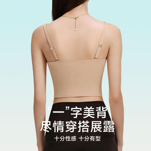 春节不打烊【文胸吊带2合1❗️亲肤面料透气不闷】交叉美背内衣女聚拢小胸半固定无痕四季动吊带抹胸副乳文胸一体式。jc 商品图3