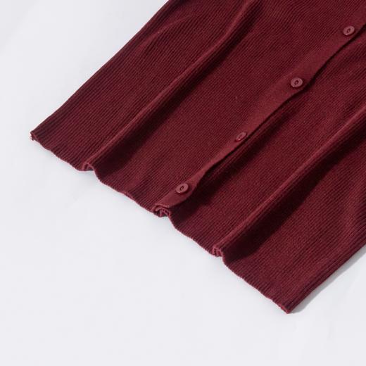 茧墨 精纺气质烫钻羊毛翻领显瘦开衫 商品图2