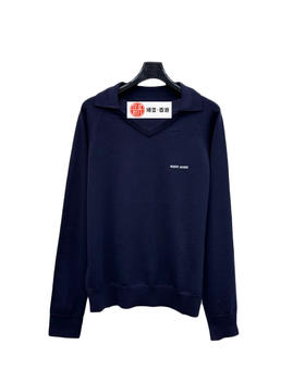 女款V领提花针织衫la017