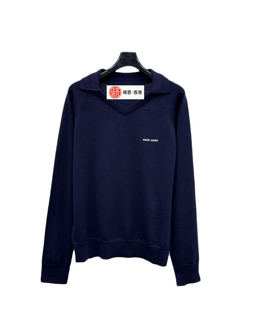 女款V领提花针织衫la017 商品图0