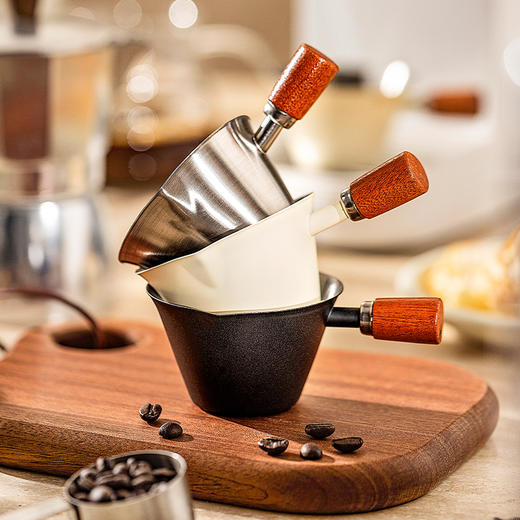 摩登主妇咖啡萃取杯304不锈钢带刻度量杯咖啡工具奶盅浓缩接液杯 商品图0