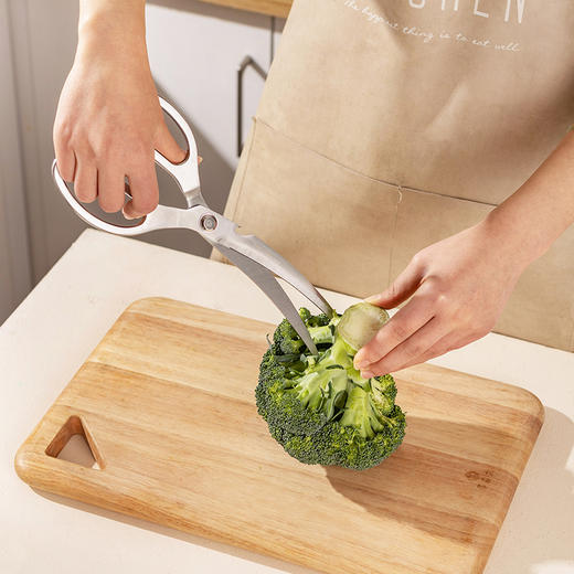 摩登主妇不锈钢烤肉剪刀夹子套装厨房多功能食物专用强力剪肉剪子 商品图2