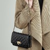 雀说 真皮百搭小方包女小香风菱格斜挎链条包3168 商品缩略图4