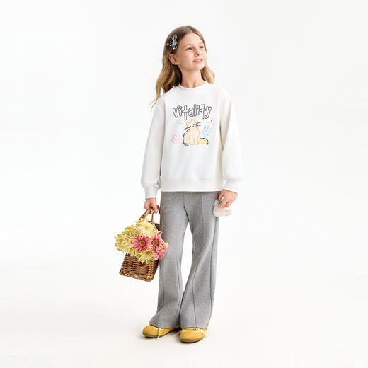 【实体店同款】女童全腰针织裤春季新款安奈儿童装AG616117 商品图5