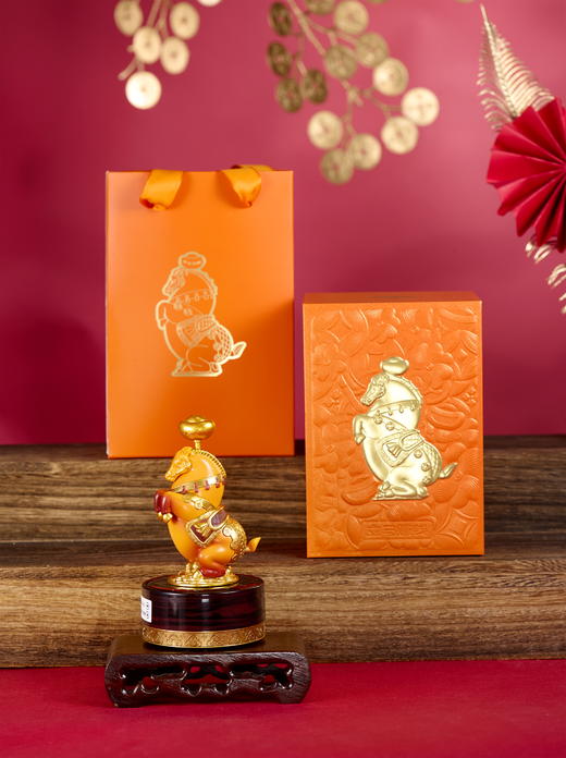 立马赚钱摆件，含七十二灵福金卡，家居车饰 商品图1