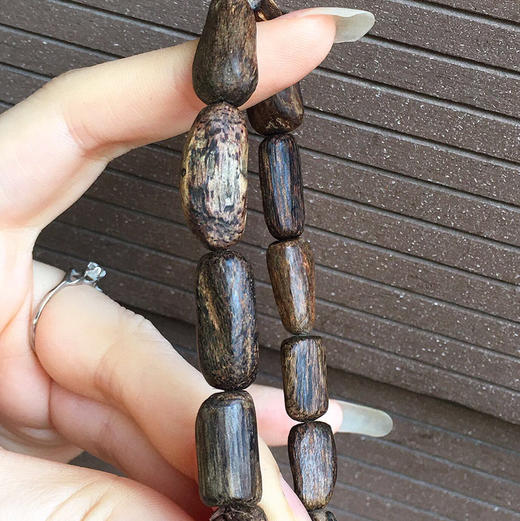 【青山特惠】沉水 文莱沉香 随型野生老料手串 11.3g 16*10mm c6 商品图5