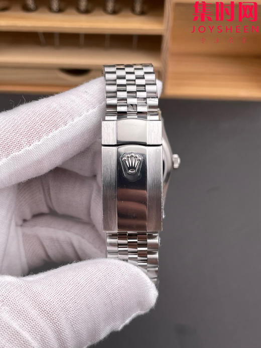 ARF劳力士日志型36mm 蓝色波浪格子纹 丹东3235机 五珠链 904L钢 男士腕表 小手腕福音 商品图7