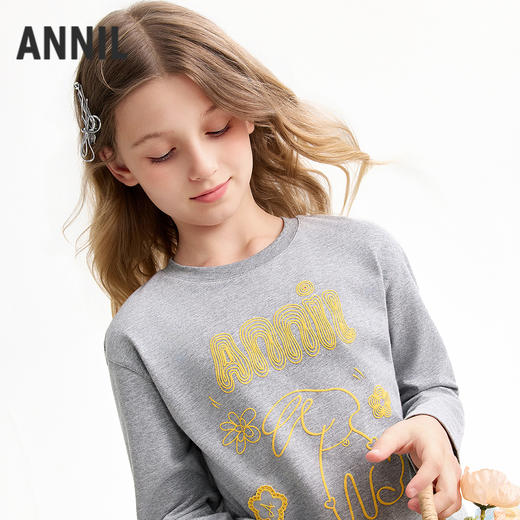 【实体店同款】女童长袖针织衫春季新款安奈儿童装AG611083 商品图1