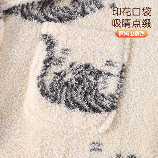 【L-3XL】【猫人】男士冬款半边绒家居服套装 商品图8