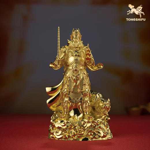 铜师傅 见微系列《玄坛神威》武财神赵公明紫铜摆件 家居工艺品 商品图2