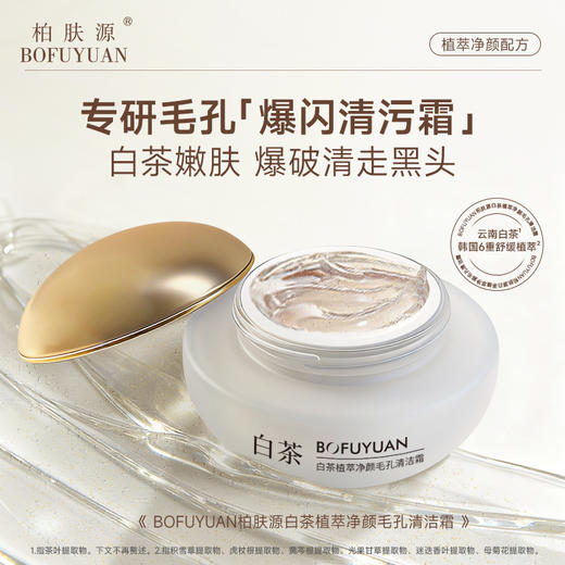 柏肤源 白茶植萃净颜毛孔清洁霜 商品图0
