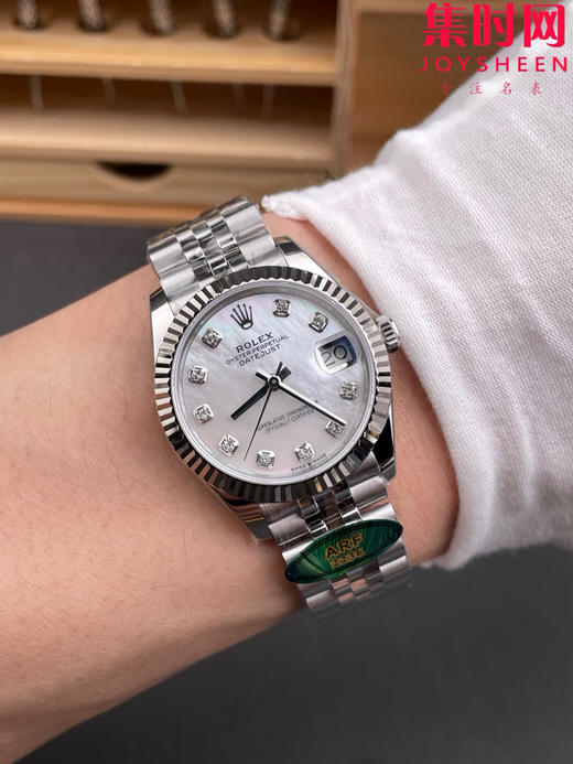 细节决定成败—新款劳力士 ARF日志型系列31mm ARF日志31女款 蚝式日志型 贝母钻面 女士腕表 商品图8