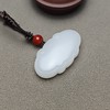 精品！新疆和田玉且末料羊脂玉大气如意平安锁 126-4 商品缩略图5