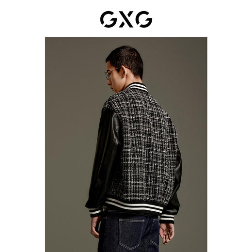 GXG男装 小香风棒球夹克外套   休闲舒适宽松秋季热卖夹克 GEX12113003 商品图3