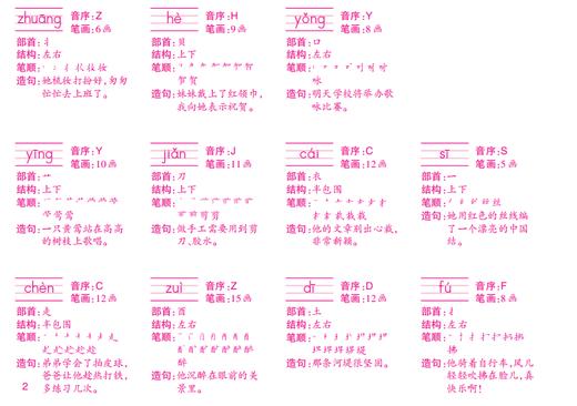 识字卡片（学生用）二年级下册（新版）配套统编新教材 商品图2