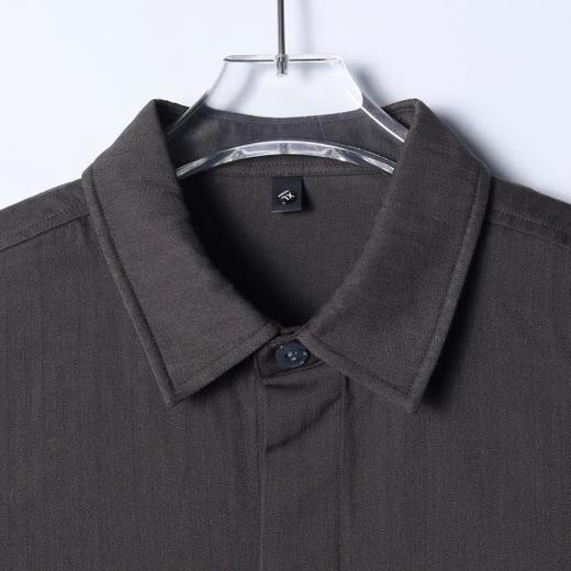 266588SDSA男士春夏新款痞帅男装韩版复古纯色长袖衬衫百搭休闲时尚衬衣 商品图2