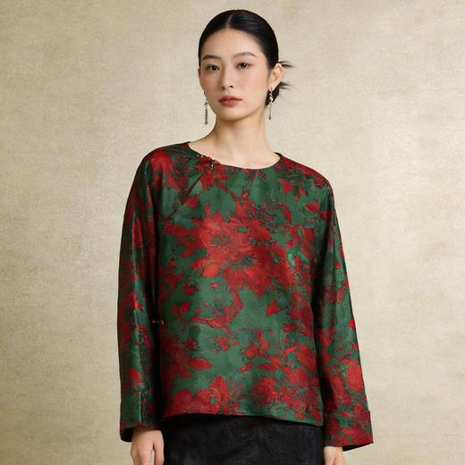 Famecoco范可儿新中式休闲上衣衬衫FAD6BD200 商品图1