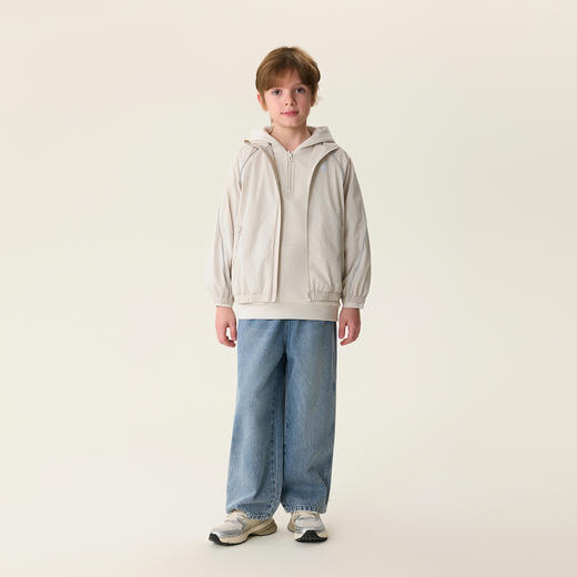 马克珍妮时髦松弛 男童纯棉牛仔直筒裤2026年春装新款560071 商品图2