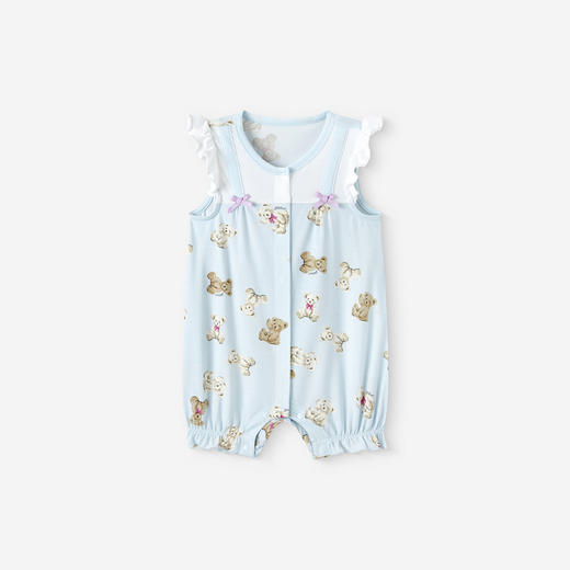 【商场同款】英氏婴儿连体衣宝宝春夏防蚊哈衣男女宝宝居家睡衣 商品图4